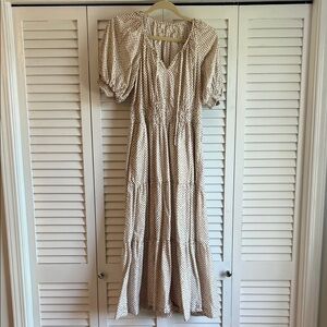 Anthropologie Somerset Polka Dot Tiered Maxi Dress - Women